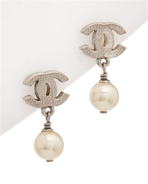 chanel style pearl earrings|chanel earrings official website.